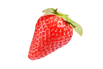 Red strawberry isolated on a white background