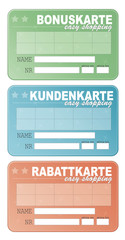 Fototapeta premium Bonuskarte Vorlage vektor