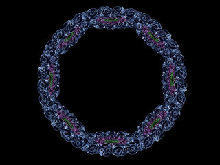 Blüte als Design-Vorlage - isoliert - 3D