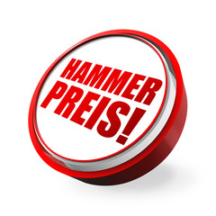 Hammer Preis! Button, Icon