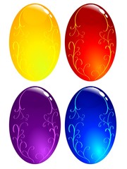 Set of Easter eggs