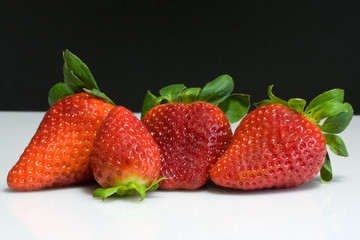 fragole con sfondo