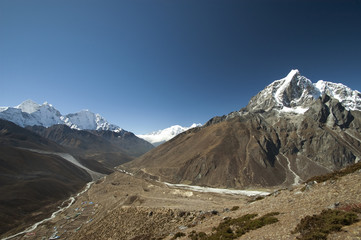 Solo Khumbu, Himalaja, Nepal, Ama Dablam im Hintergrund