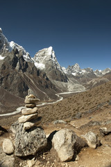 Solo Khumbu, Himalaja, Nepal, Ama Dablam im Hintergrund