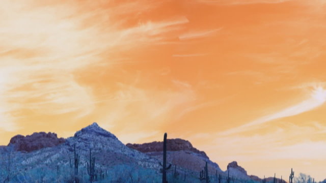 Panorama of Arizona Desert Mountains