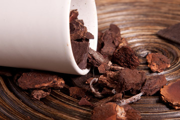 FLOWERPOT FALLEN DOWN WITH SOIL FOR ORCHIDS