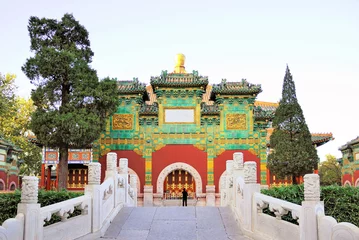 Fototapeten Beijing Beihai imperial park Xiaoxitian building © claudiozacc