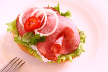 brötchen mit wurst