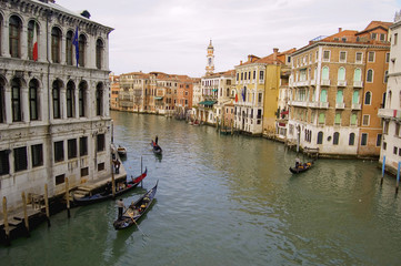 gondola and canal in venice