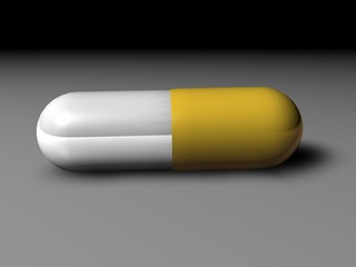 gelbe Kapsel