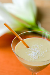 Bananensaft mit Kokos