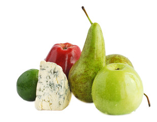 Cheese and fruits