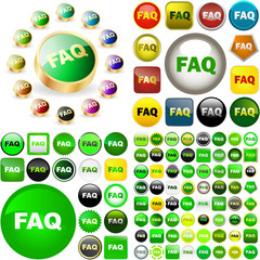 FAQ buttons for web.
