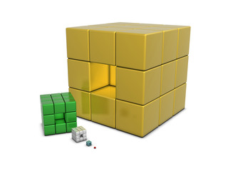 Obraz premium Group of boxes