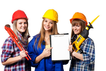 female construction workers