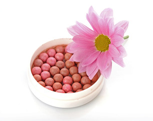 rouge on the white background