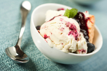 Blueberry Swirl Ice Cream