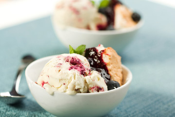 Blueberry Swirl Ice Cream
