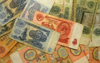 Old Soviet Banknotes