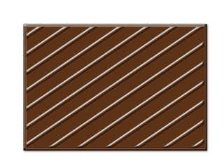 Naklejka na ściany i meble chocolate frame in rectangle shape