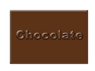 chocolate frame in rectangle shape
