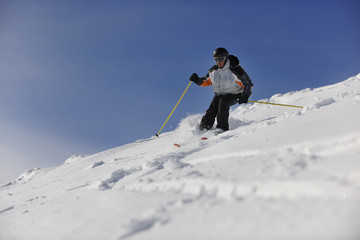 Fototapeta na wymiar ski freeride