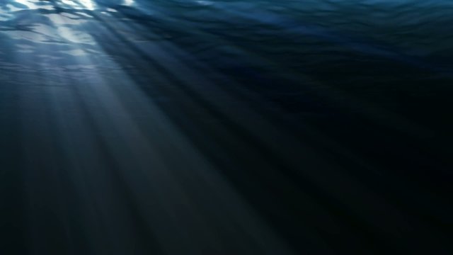Light rays through water