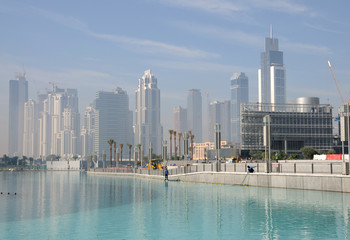 Obraz premium Downtown Burj Khalifa, Dubai United Arab Emirates