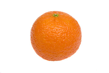 Tangerine on a white background