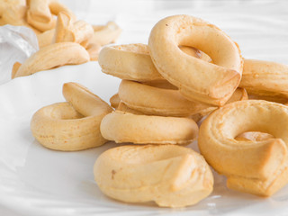 Naklejka premium Italian Boiled Pretzels: Taralli.
