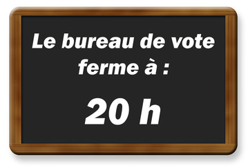 Obraz premium Bureau de vote - Signalétique