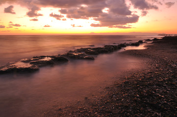 Sunset over Sea