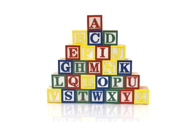 Word Baby in wooden blocks