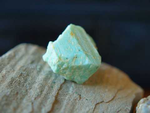 Clivage de pierre verte