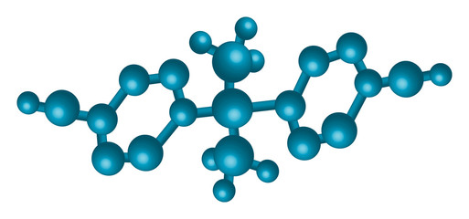 blue molecule pattern