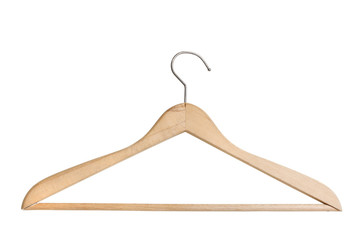 wooden coat hanger