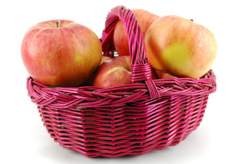 basket with apples