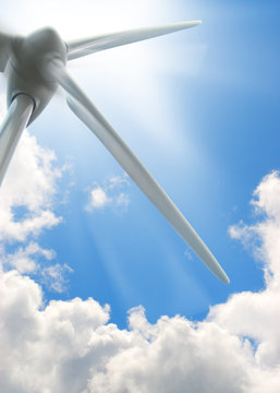 wind turbine background, environment energy - image