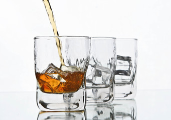 pouring whiskey