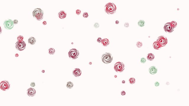 Particle party on white background