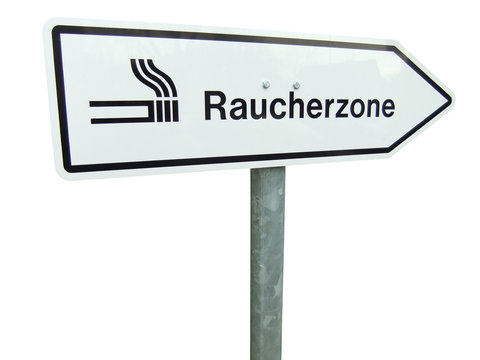 Raucherzone freigestellt + Pfad