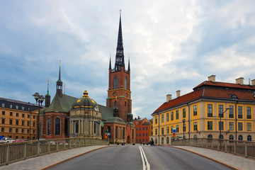 Fototapeta na wymiar Stare Miasto w Sztokholmie, Szwecja