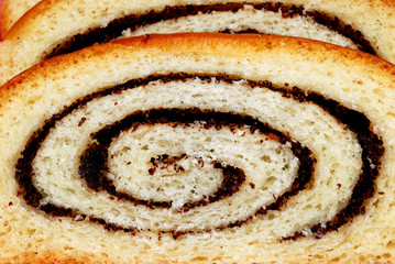 Fototapeta premium Roll with poppy seeds
