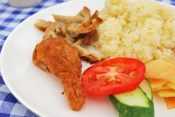 Vegetarian chicken rice