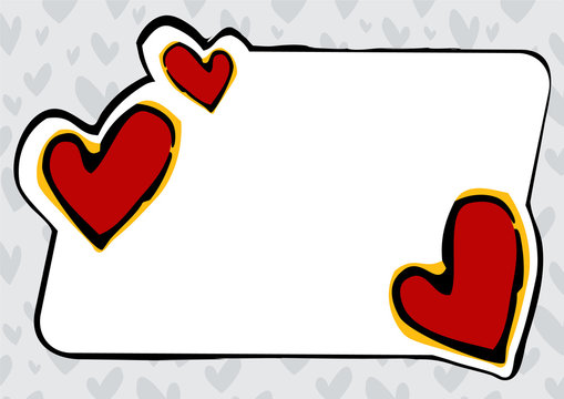 Valentine card and text background