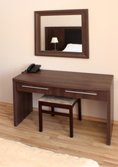 Elegant bedroom interior design.