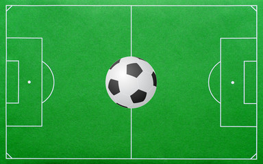 Soccer Pitch - Fussballplatz mit Fussball © DOC RABE Media