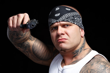 Gangster with gun