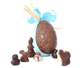 Oeuf et chocolats de Pâques