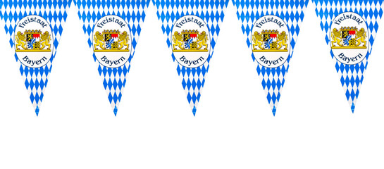 Wimpel Freistaat Bayern Oktoberfest